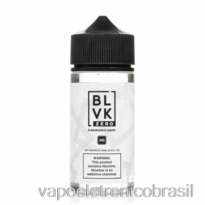 Vape Recarregável Sem Sabor - Blvk - 100ml 3mg